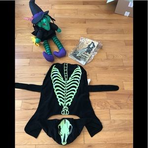 Glow-in-the-Dark Dog Halloween Costume - EUC